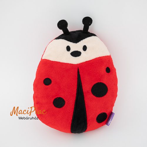 Plüss Milka katica hátul cipzáros tasak, pakolható bele apró tárgy Ritkaság!