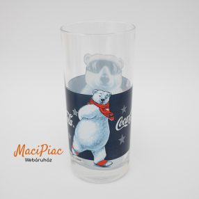 Coca cola jegesmedvés üveg pohár 