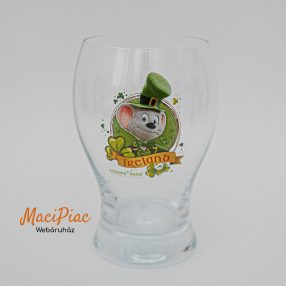   IRELAND EUROPA PARK üveg pohár Vidámpark (Freizeitpark) vitrinben tartott! Ritkaság!