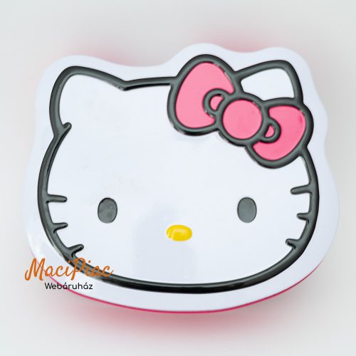 Hello Kitty Sanrio alakú rózsaszín levehető tetjű parfümös fém doboz