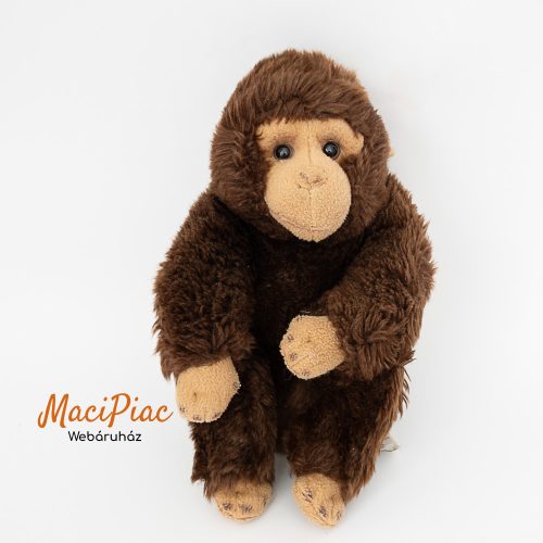 Plüss barna gorilla, majom RUSS 