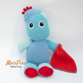   Plüss kék figura piros kendővel Szép álmokat gyerekek / In the night garden Igglepiggle piros kendővel a kezében 2017-es zenél, énekel puszil(angol)