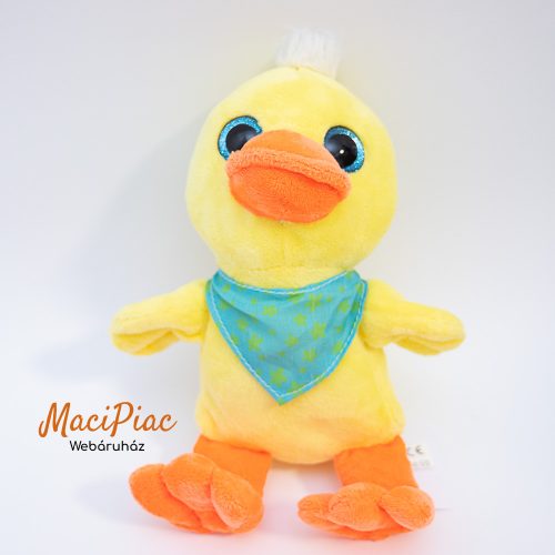 Sárga plüss kacsa csillogó kék szemekkel Windel 