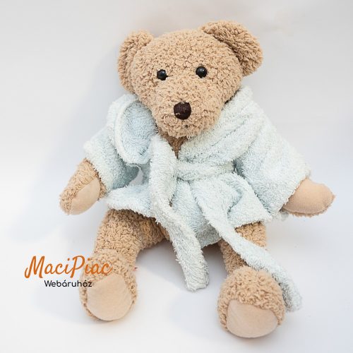 Plüss vintage maci kék frottír köntösben BUY BEST Gyűjtői darab!