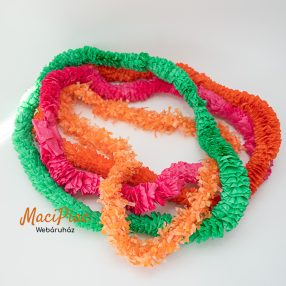 Színes nylon nyakba akasztható láncok 3 db + 1 db papír