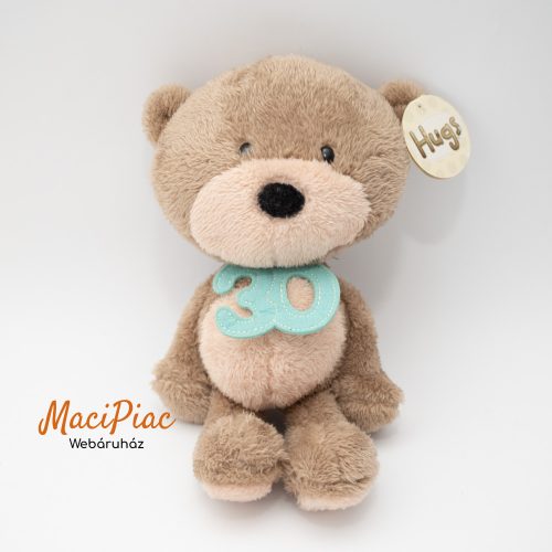 Plüss Hugs maci, plüss  30 éves szülinaposnak Címkés!