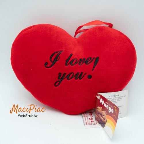 Plüss szív Valentin napi párna Hanya Toys H&Y akasztós Játék Új! Címkés!