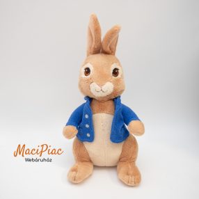   Eredeti Beatrix Potter Nyúl Péter plüss figura 33 cm angolul beszélget hasát megnyomva