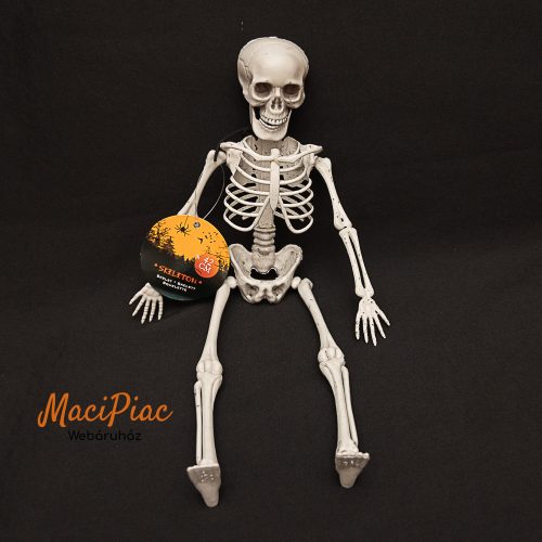 Csontváz őszi, halloweeni dekoráció SAMU (műanyag, forgó végtagok) új!