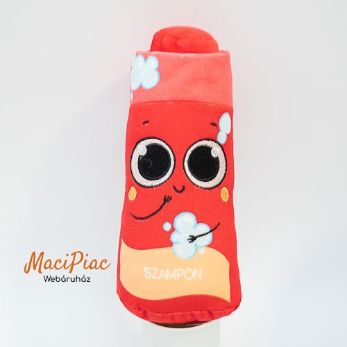 Biedronka hímzett nagy szemű plüss sampon samponos falkon