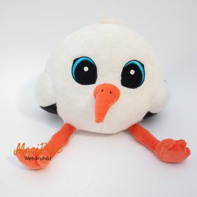 Biedronka hímzett nagy szemű plüss gólya