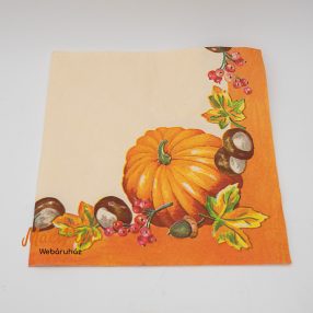   Őszi növények, termések mintás szalvéta Német Nagy méretű, vastag 