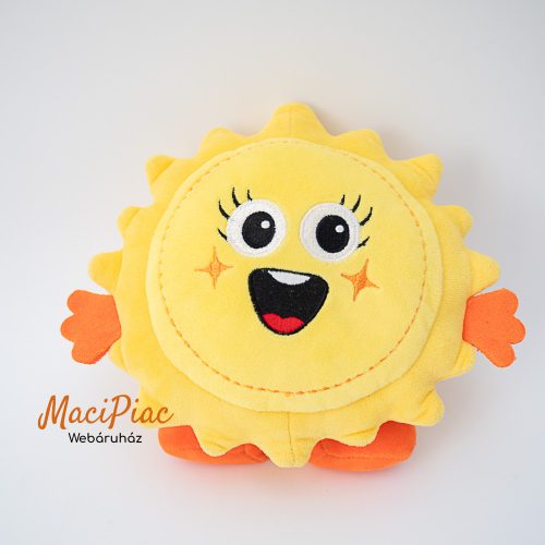 Zabawka Pluszowa sárga nap hímzett nagy szemű napocska plüss 
