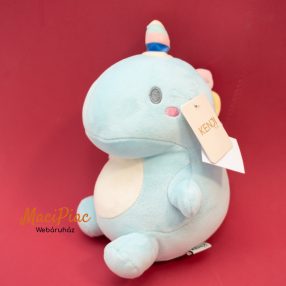   Plüss kék ölelnivaló, puha dínó babáknak Yabu Party Dino Blue Címkés!