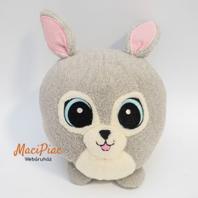   Biedronka hímzett nagy szemű szürke plüss nyúl, nyuszi 2019 Neve: Zajac
