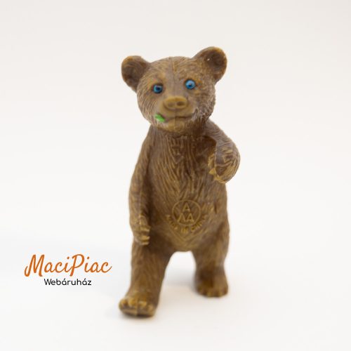 Barna medve élethű gumi figura Jelzett AAA Kína