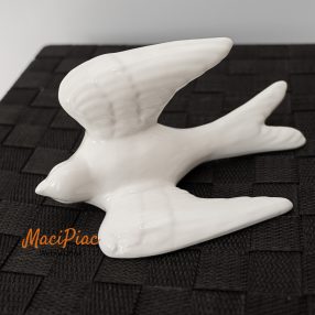   Porcelán falra rakható fecske, madár nipp, dekoráció Új!