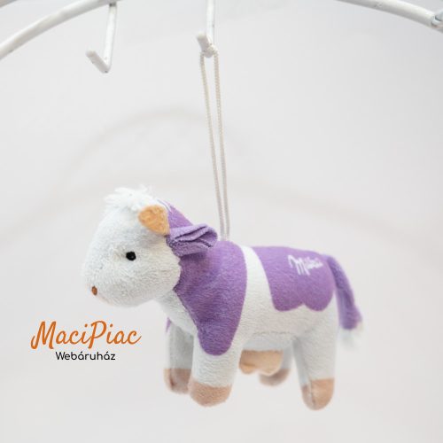 Plüss Milka tehén,  boci akasztós