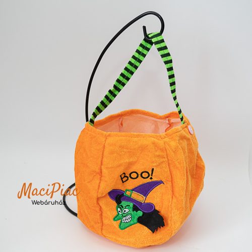 Happy Halloween táska, kis méretű tök alakú puha