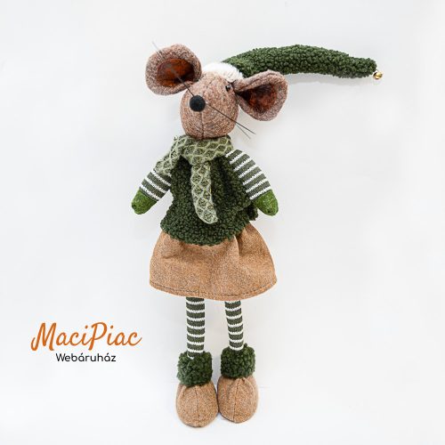 Karácsonyi hosszú lábú egér kedves dekoráció