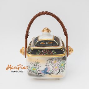   Kínai kézzel festett keleti porcelán cukor tartó vagy teafűtartó Jelzett!