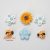 Tavaszi ragasztható dekoráció 6 db (virág, katicabogár) Streu-Deko Jes Collection 