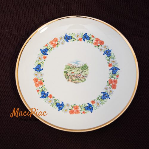 Döllach Karnten mintás porcelán kis tányér, tálka, falitányér BAVARIA 