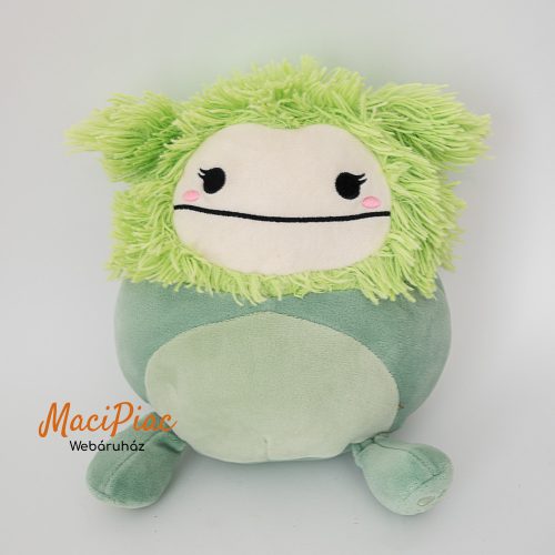 Plüss Original Squishmallows kellyToy puha figura zöld szörny, Bren a zöld Jeti