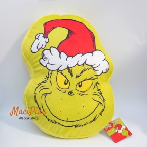  Plüss zöld Grincs párna, formapárna 2025-es Karácsonyi ajándéknak! Új! 
