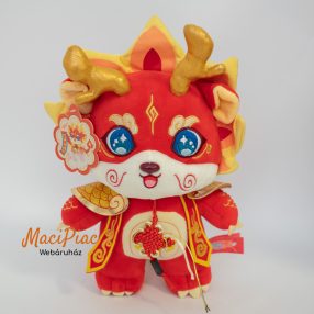   Piros plüss kínai sárkány gyűjtői darab, riotkaság kínai újév alkalmából készítettek. Címkés! 2014