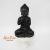 Buddha szobor, figura kőből (fekete színű) ajándéktárgy, dekoráció