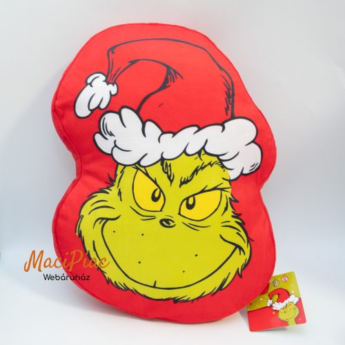 Plüss piros Grincs párna, formapárna 2025-es Karácsonyi ajándéknak! Új! 