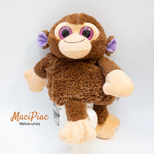 Csillogó szemű plüss majom aroma home, búzával töltött mikrózható, hűthető gyerekeknek Ölelnivaló! 
