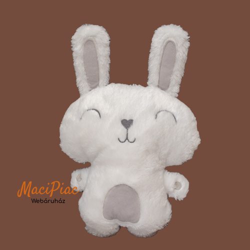Fehér nyúl, nyuszi plüss figura kicsiknek 