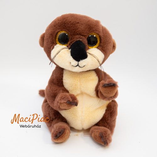 Plüss extra puha csillogó szemű Ty Beanie Bellies Neve: MITCH a vidra 