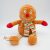 Plüss mézi csíkos sállal karácsonyi figura Minifeet