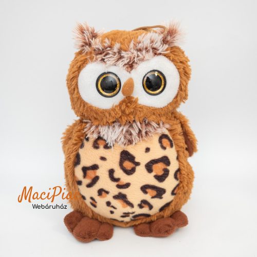 Csillogós szemű plüss bagoly (akasztóval)