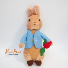 Eredeti Nyúl Péter nyuszi répával a kezében 29 cm