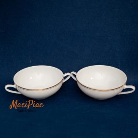 Cseszlovák porcelán tányér, tálka 2 db