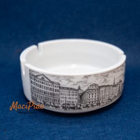   Porcelán bank épülete Bécs város mintás hamutál ERSTE ÖSTERREICHISCHE SPAR-CASSE 1819 évfordulóra kiadott