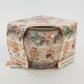   Home Aroma Karácsony illatú illatgyertya, poharas illatmécses - díszdobozban Frosted Gingerbreads (karácsonyi sütemény) Mézi Különleges új Karácsonyi illat