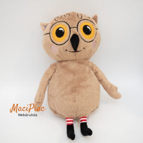   Plüss puha élethű bagoly eredeti IKEA KATTUGGLA lila zakó nélkül