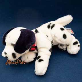   Fekvő plüss kölyök dalmata kutya piros nyakörvvel Keel Toys 