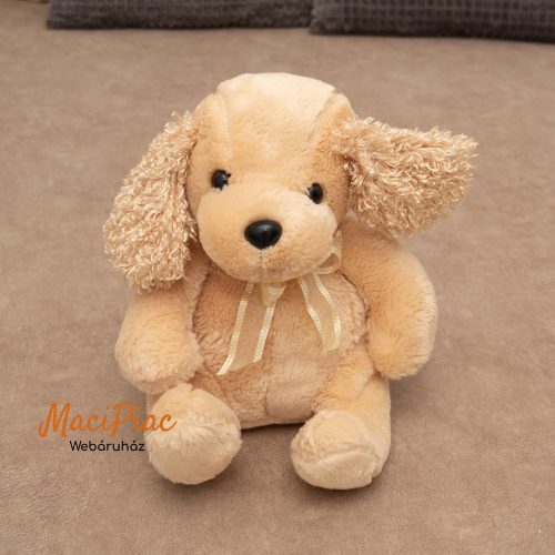 Addy bézs színű plüss kis kutya H&Y Toy puha, ölelnivaló, gyönyörű