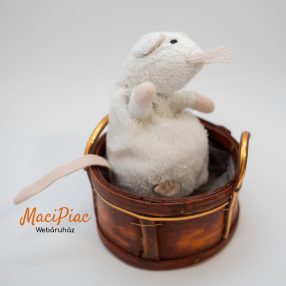 IKEA GOSIG MAUS plüss fehér egér Ritkaság!