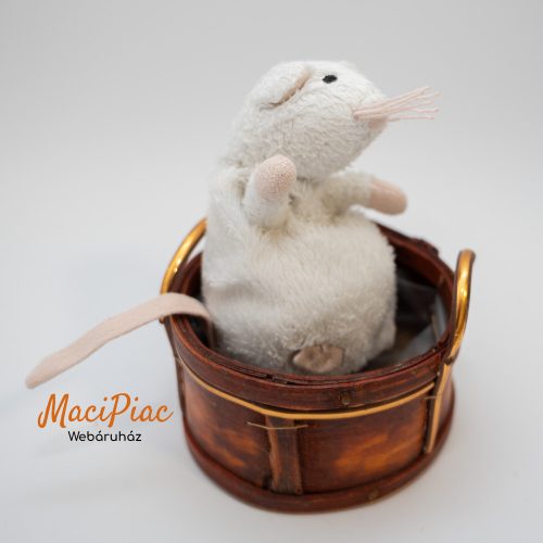 IKEA GOSIG MAUS plüss fehér egér Ritkaság!