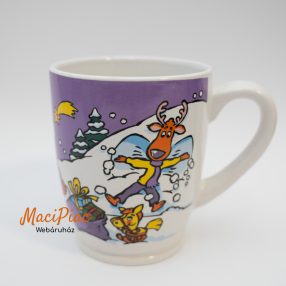   Eredeti porcelán MILKA forró csokis bögre WEIHNACHTSBECHER EDITION N14 Karácsonyi, Miklulásos 3 dl Rtikaság! 