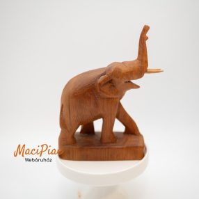 Fa elefánt figura, dekoráció Kézi munka!