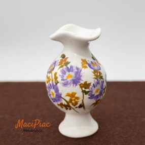   Porcelán kis váza virág mintával Skiathos felírattal Kézi festés!
