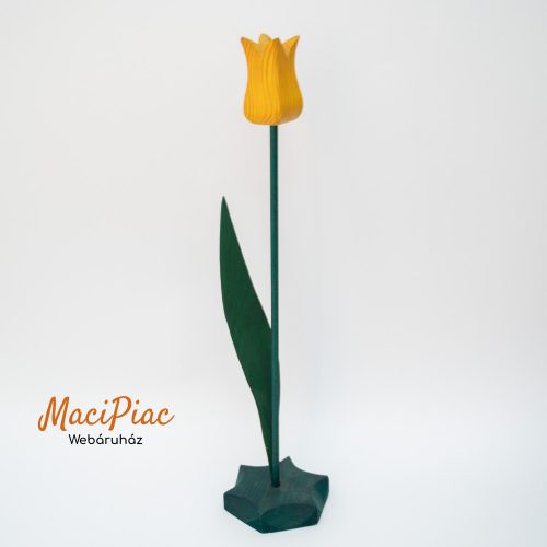 Fa virág dekoráció, sárga tulipán 